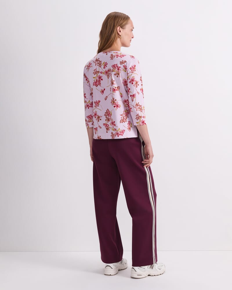 Floral Mercerised Tee in PINK MULTI