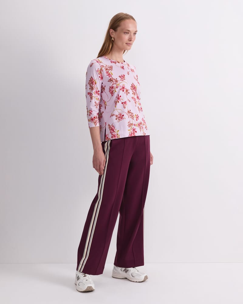 Floral Mercerised Tee in PINK MULTI