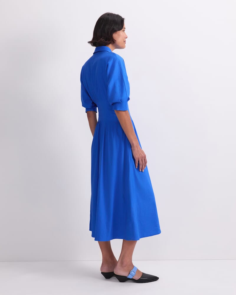 Rosa Shirt Dress in AZURE