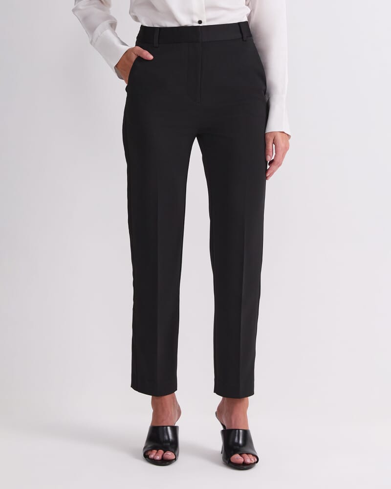 Angie Slim Leg Pant in BLACK