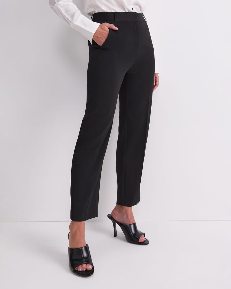 Angie Slim Leg Pant in BLACK