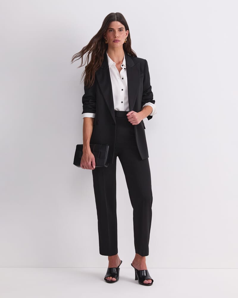 Angie Slim Leg Pant in BLACK