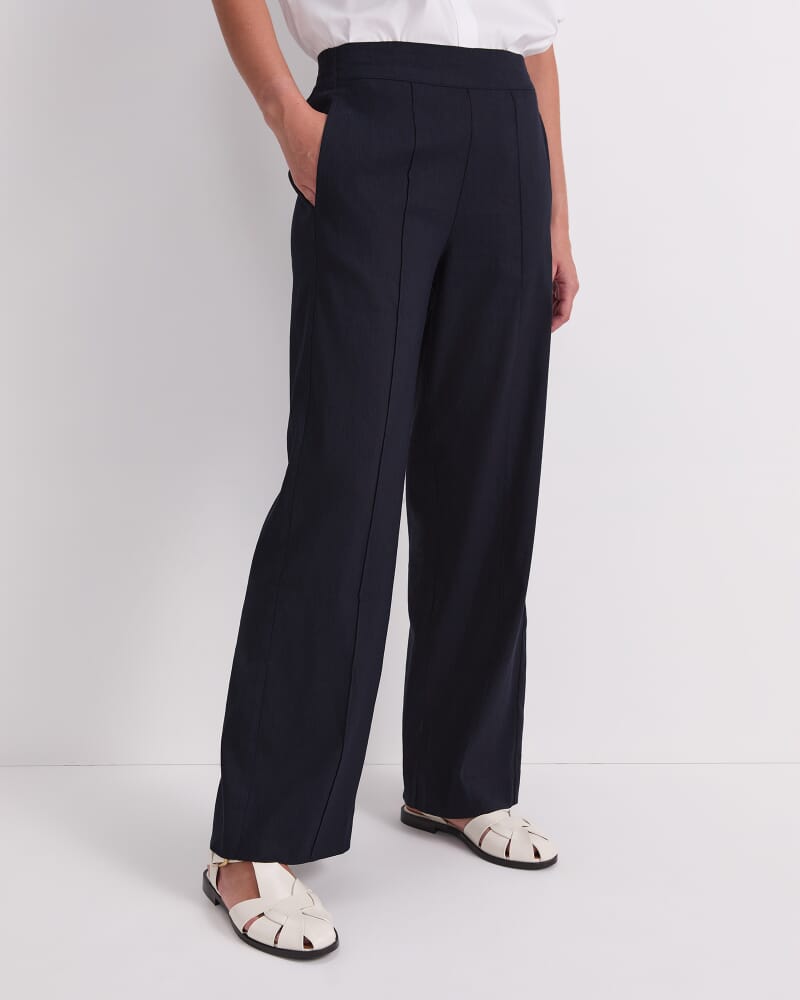Rosa Relaxed Tailored Pant in NAVY