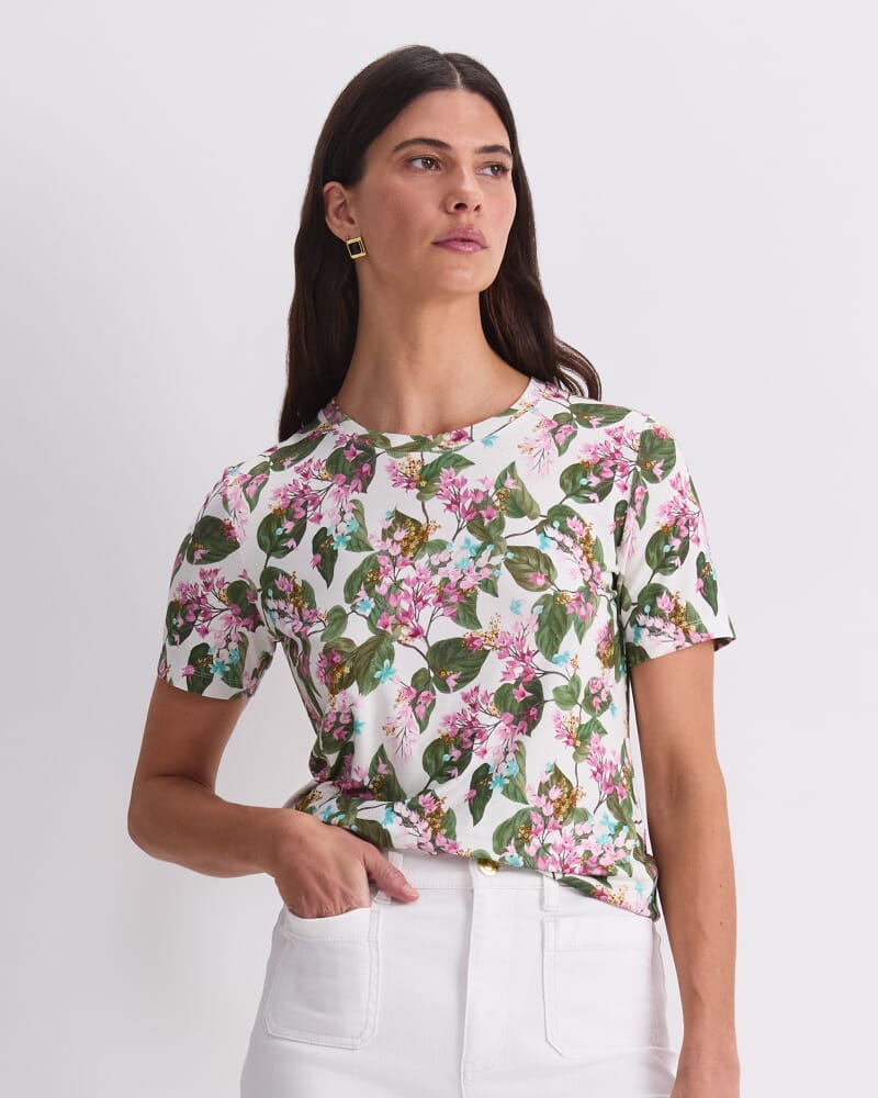 Osterley Liberty Magic Tee in WHITE MULTI