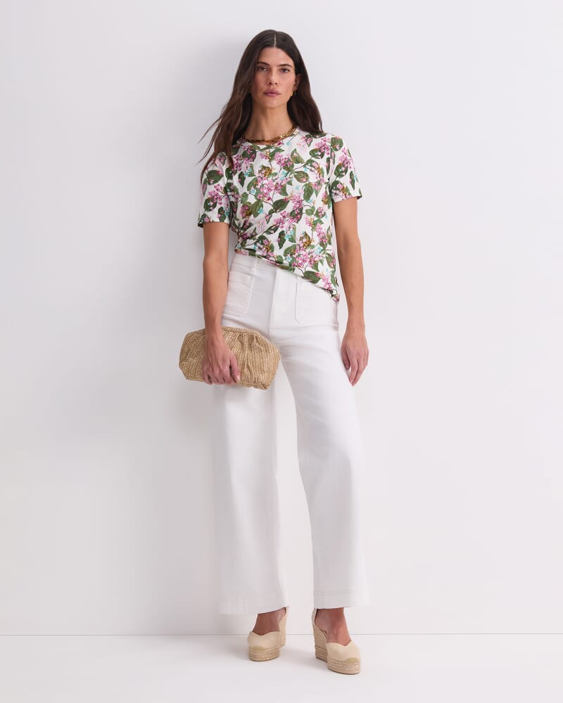 Osterley Liberty Magic Tee in WHITE MULTI