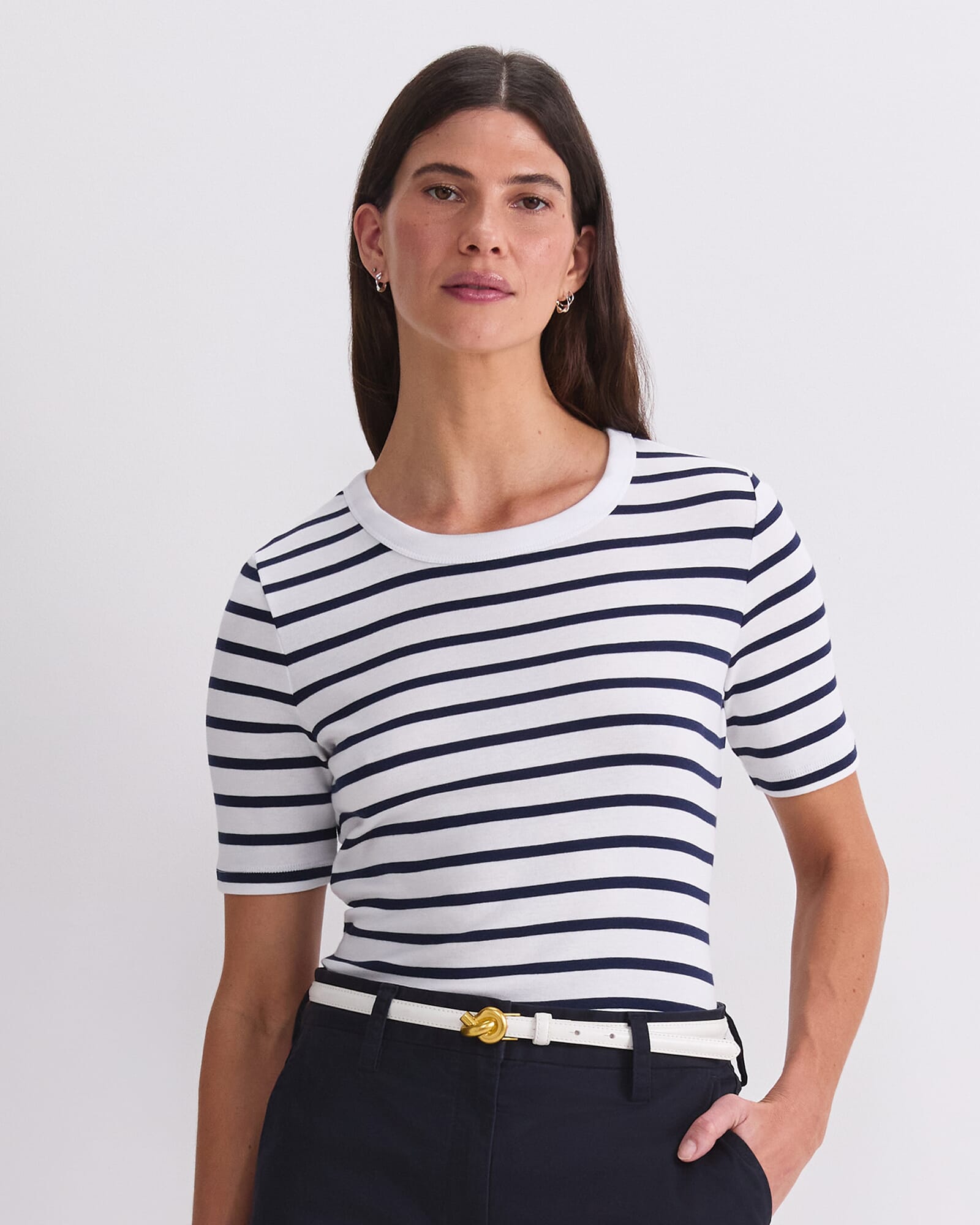 Heidi Stripe Short Sleeve Tee