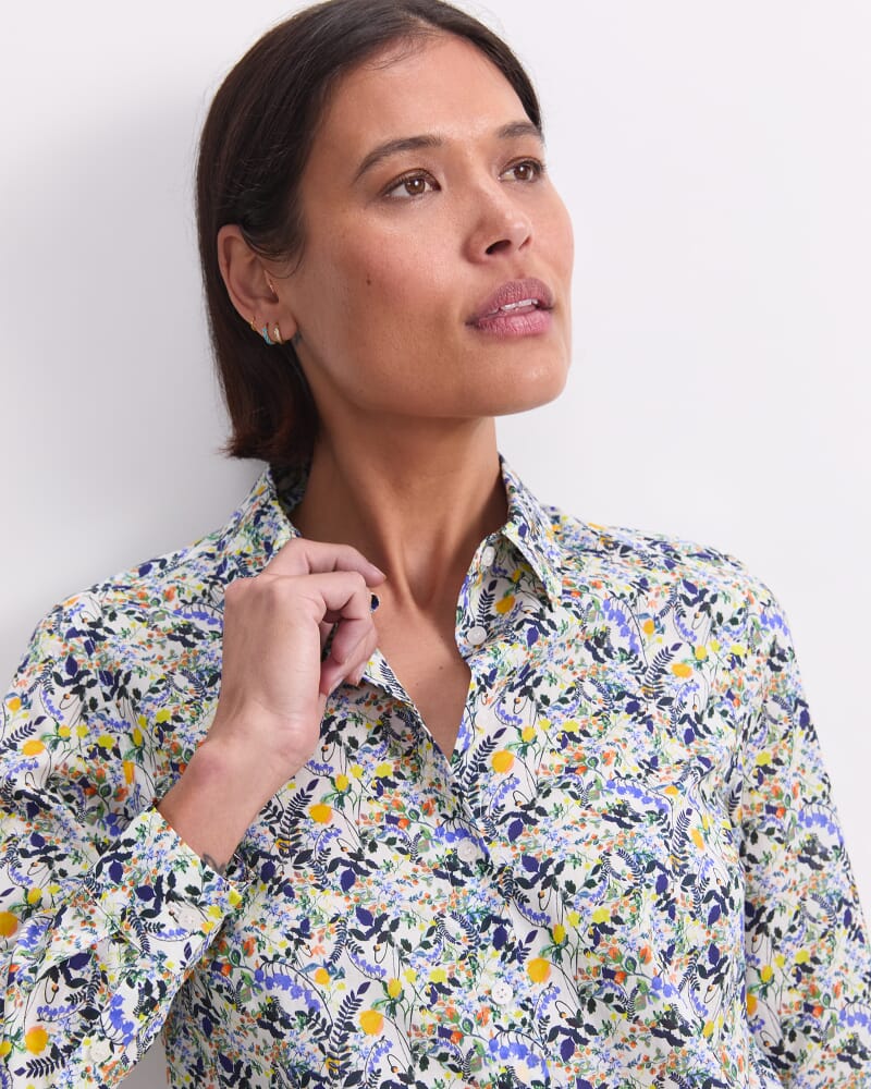 Heidi Meadow Liberty Shirt in WHITE/MULTI