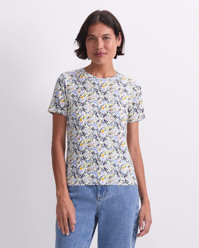 Heidi Meadow Liberty Magic Tee in WHITE/MULTI