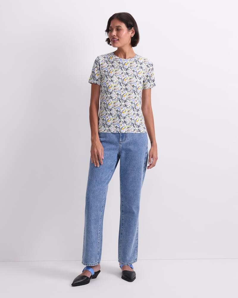 Heidi Meadow Liberty Magic Tee in WHITE/MULTI