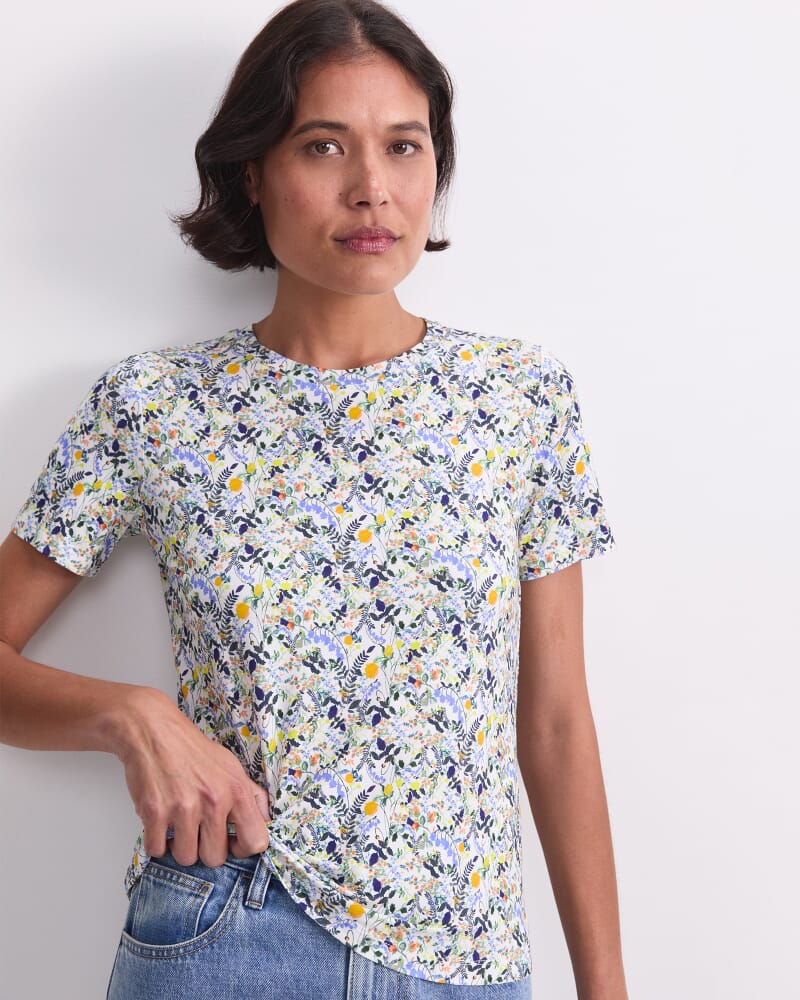 Heidi Meadow Liberty Magic Tee in WHITE/MULTI