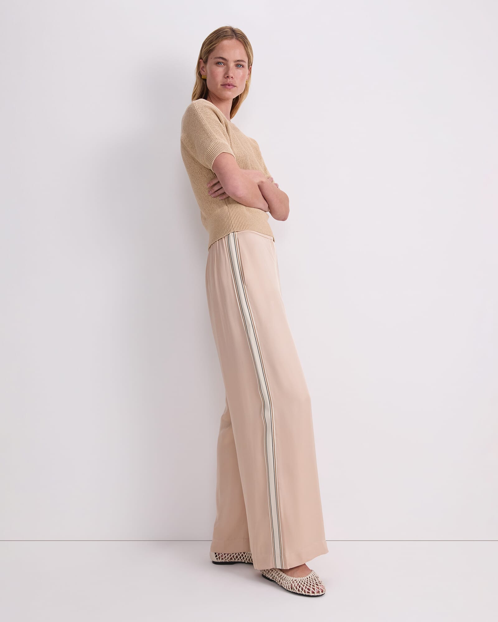 Yara Drape Stripe Pant