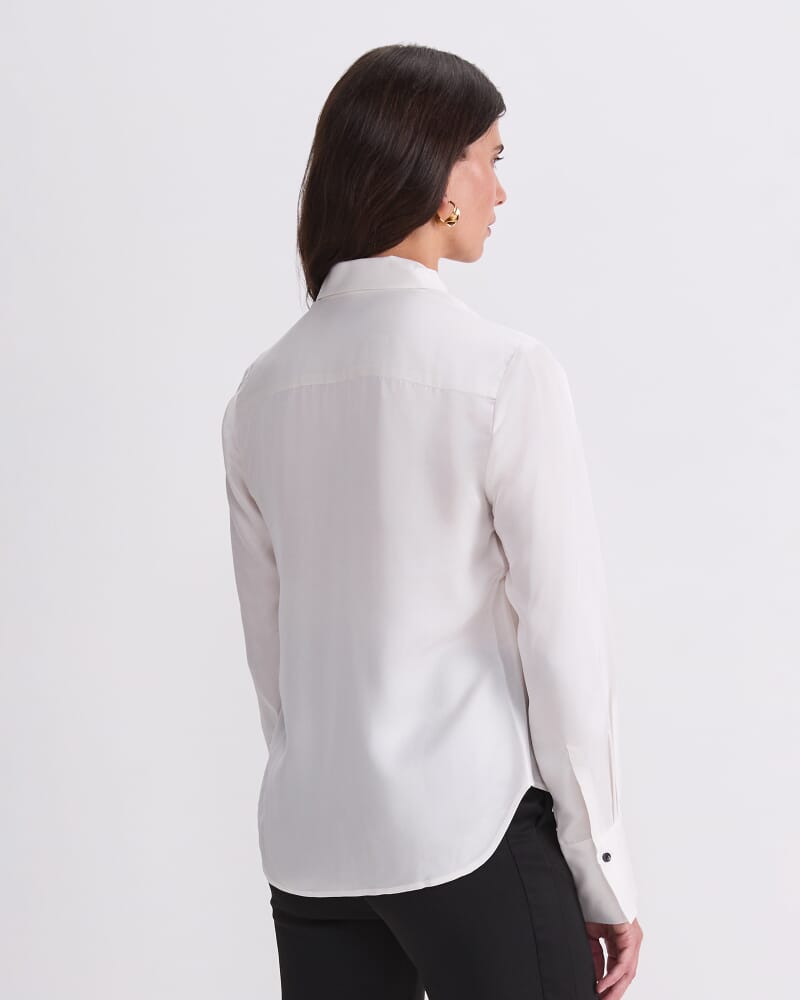 Yara Long Sleeve Blouse in IVORY