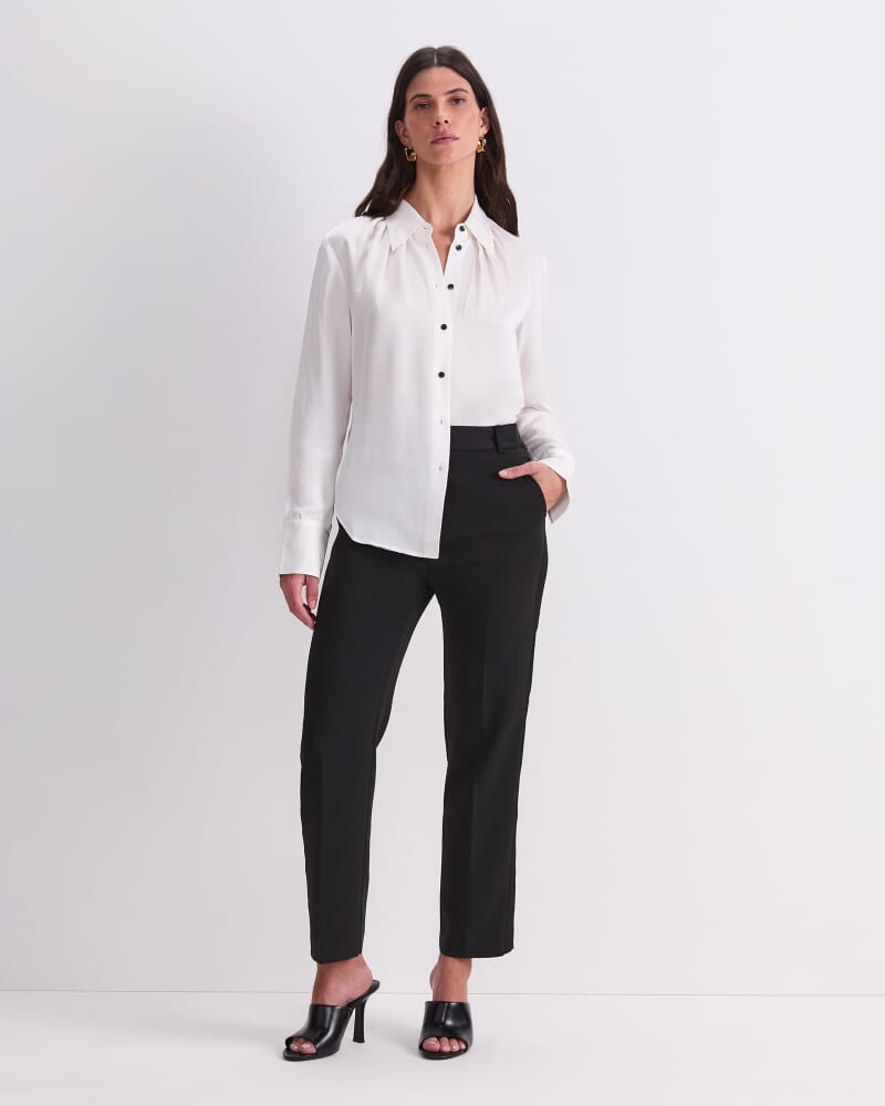 Yara Long Sleeve Blouse in IVORY