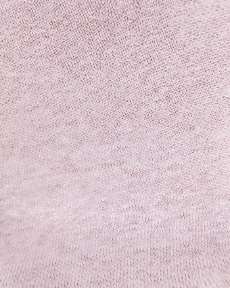 Tonia Foil Linen Tee in LIGHT PINK