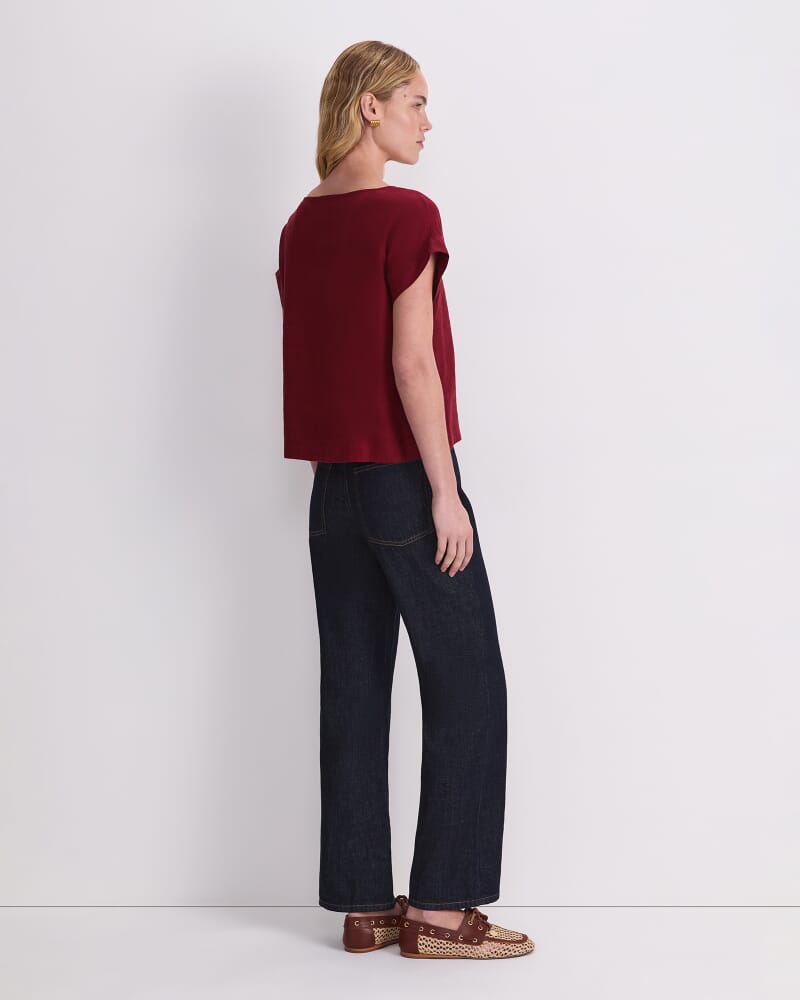 Dahlia Shell Top in PINOT