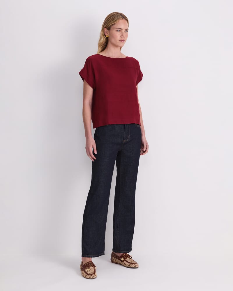 Dahlia Shell Top in PINOT