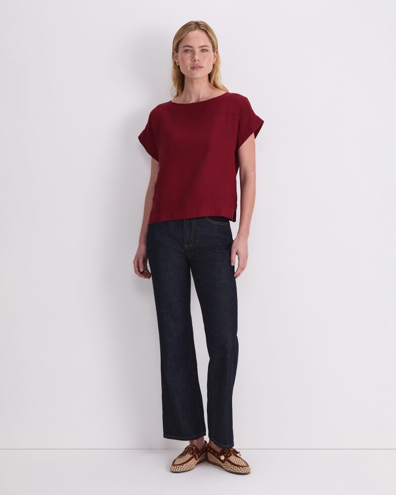 Dahlia Shell Top in PINOT