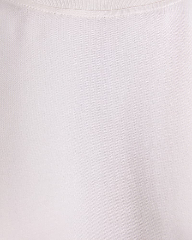 Isla Satin Tee in IVORY