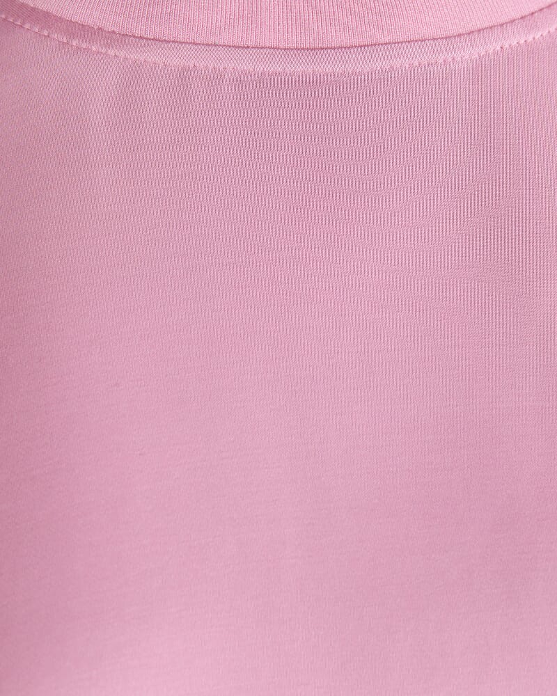 Isla Satin Tee in ROSE