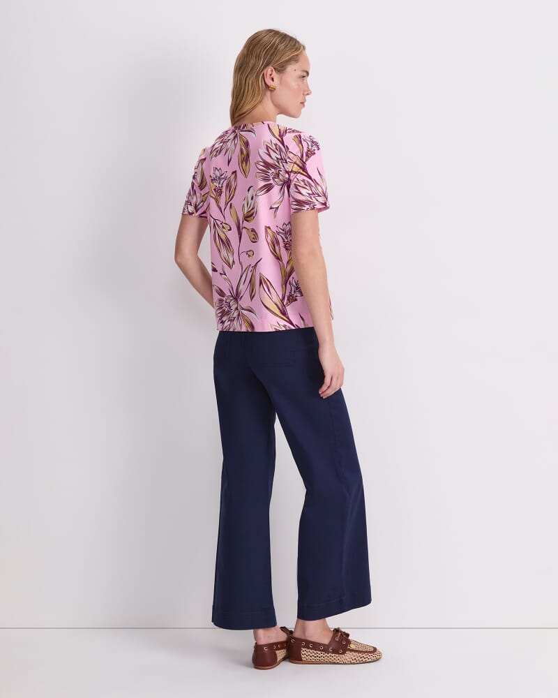 Lyra Print Merc Tee in PINK MULTI