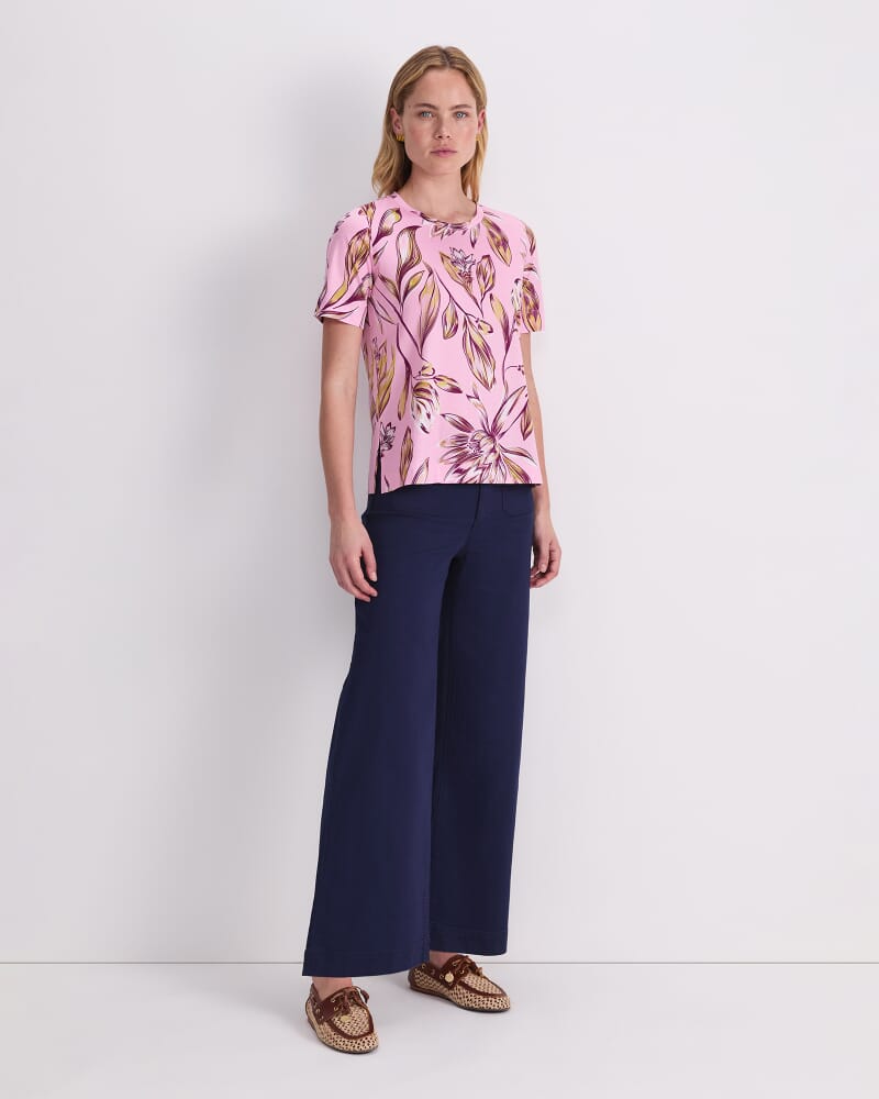 Lyra Print Merc Tee in PINK MULTI