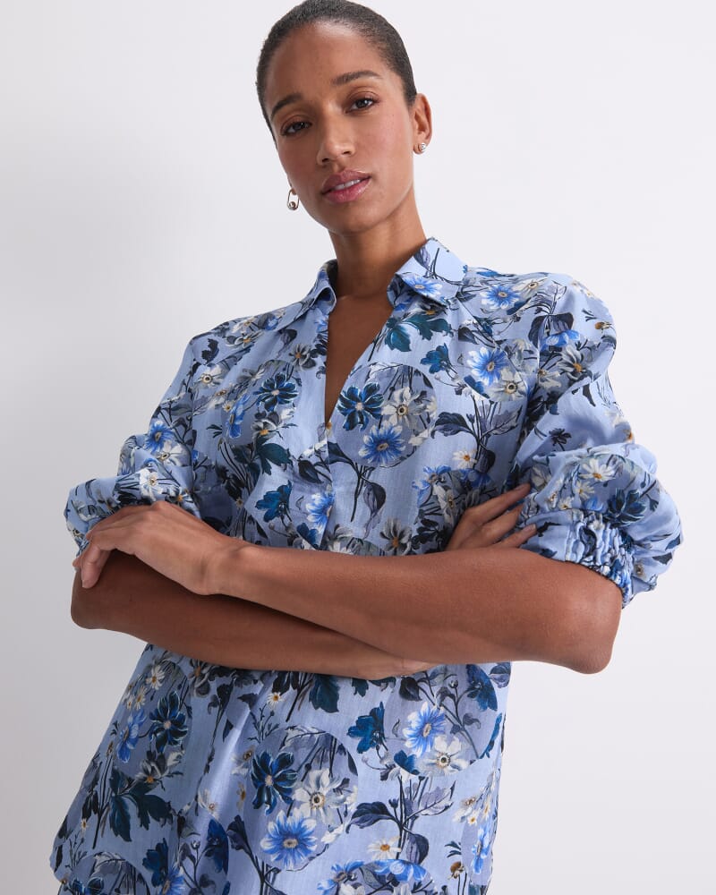 Covington Liberty Blouse in BLUE MULTI