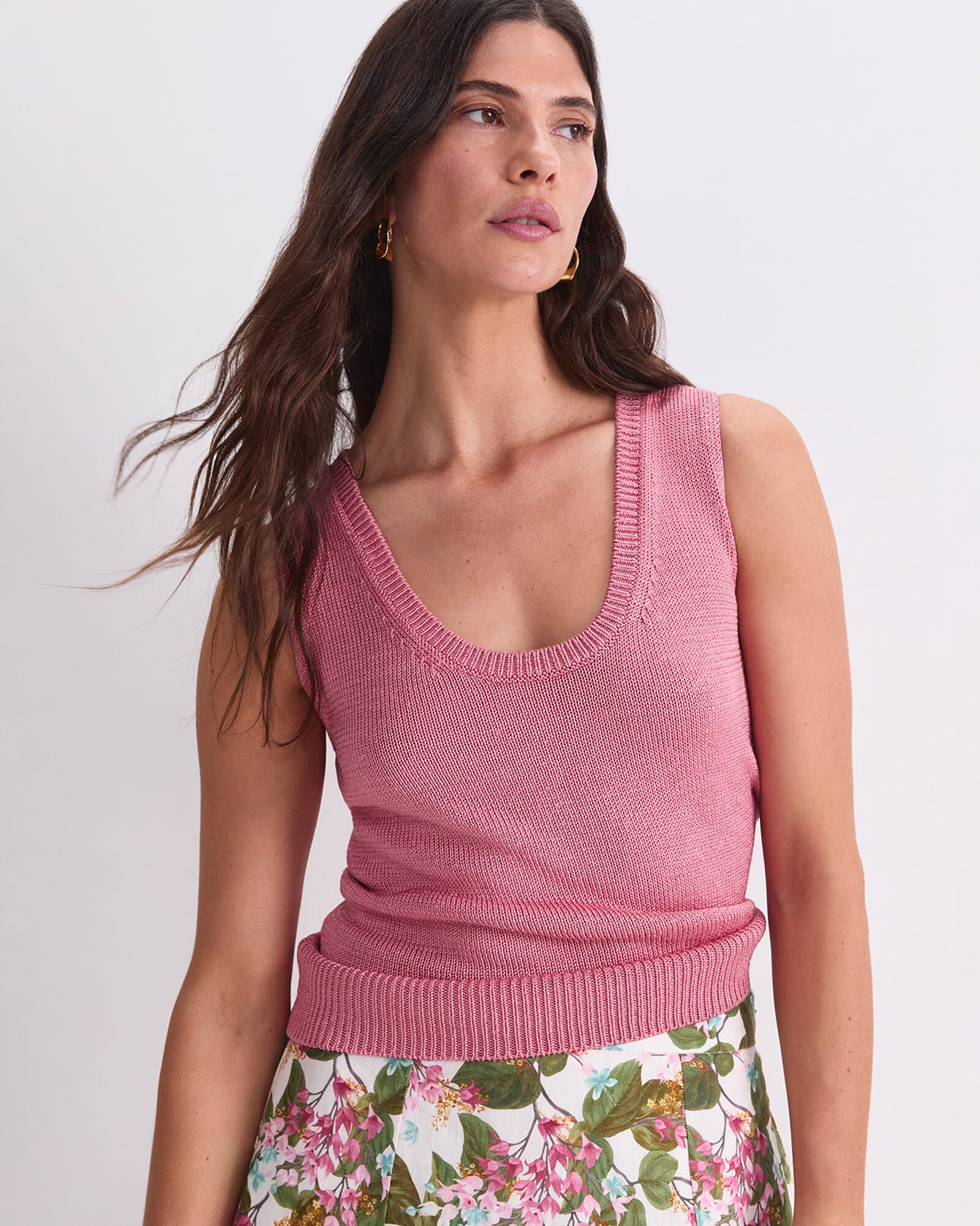 Linen Blend Singlet
