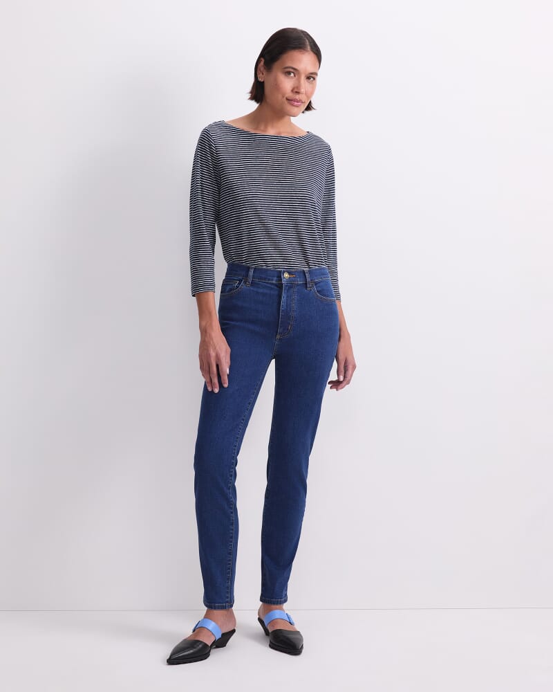 Jac Skinny Jean in MID WASH