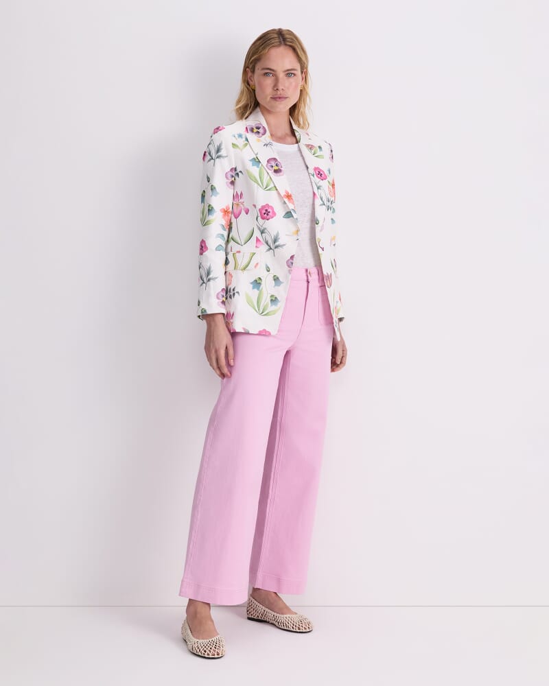 Floral Majesty Liberty Blazer in WHITE MULTI