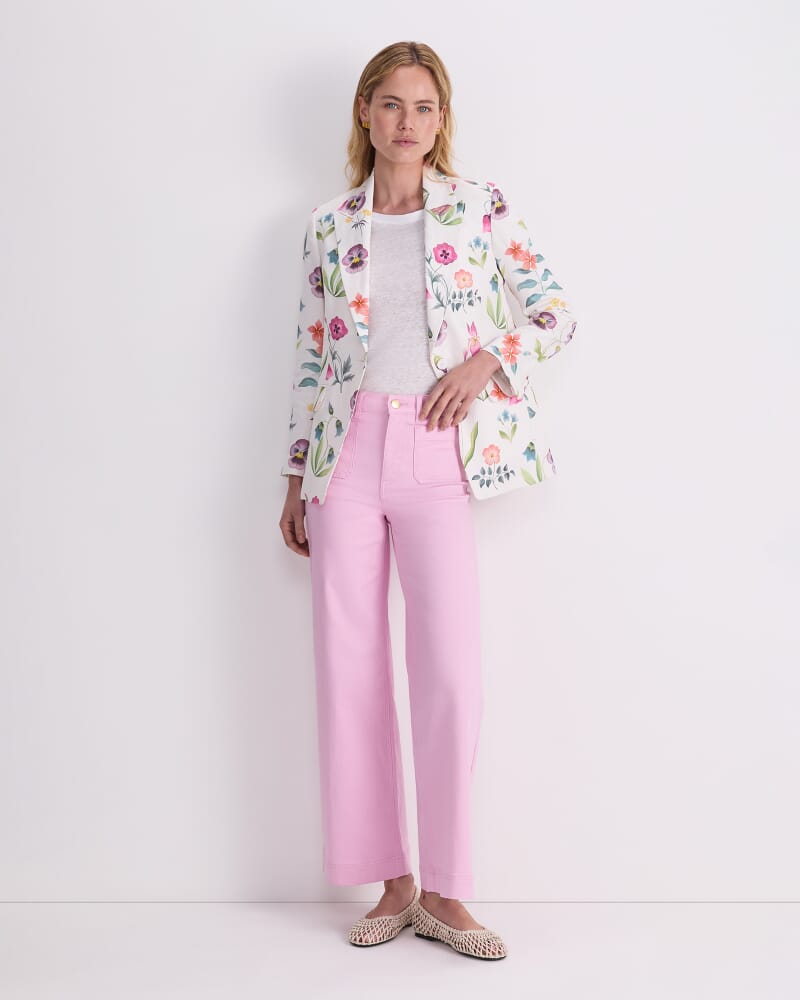 Floral Majesty Liberty Blazer in WHITE MULTI
