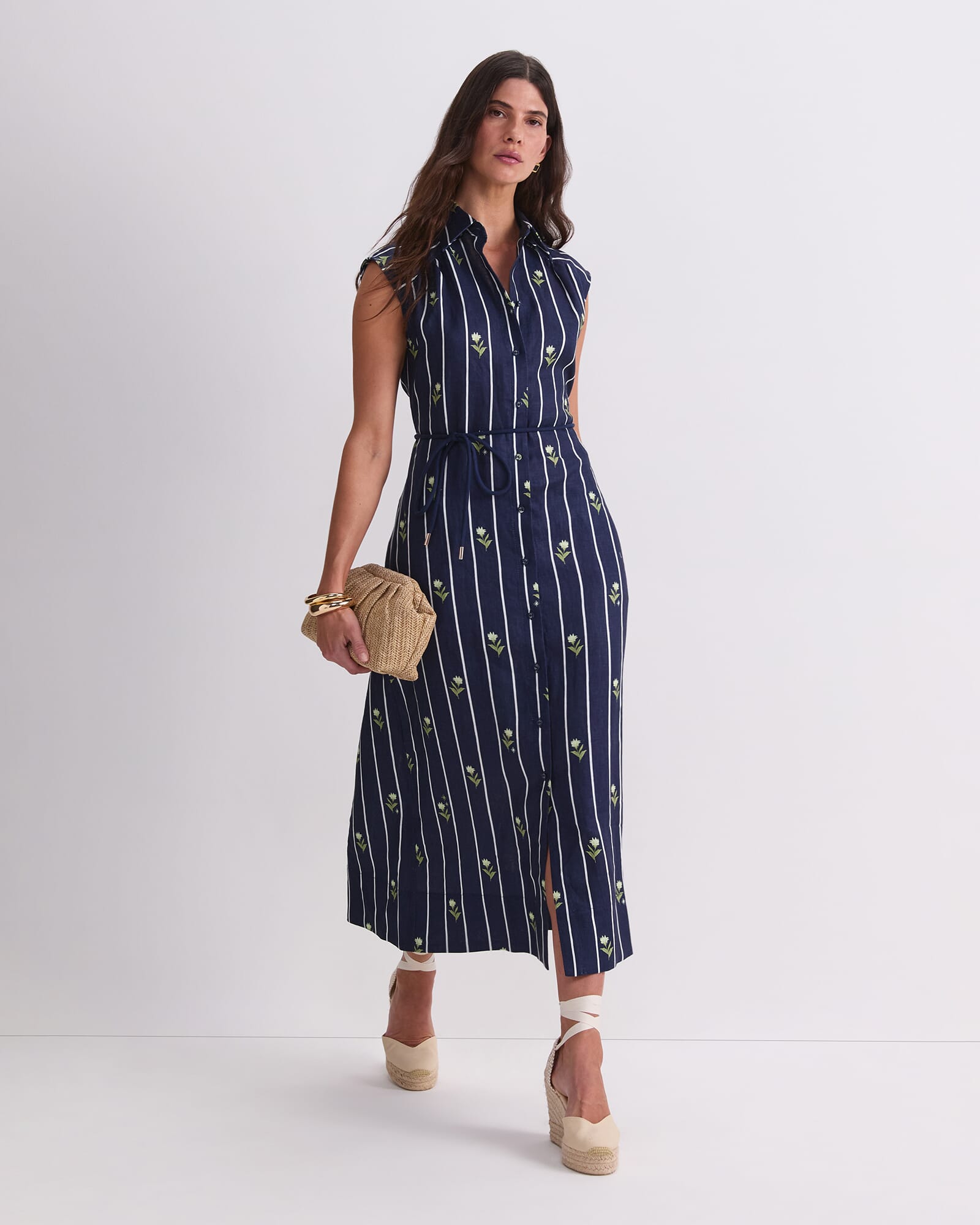 Hampton Stripe Shirt Dress
