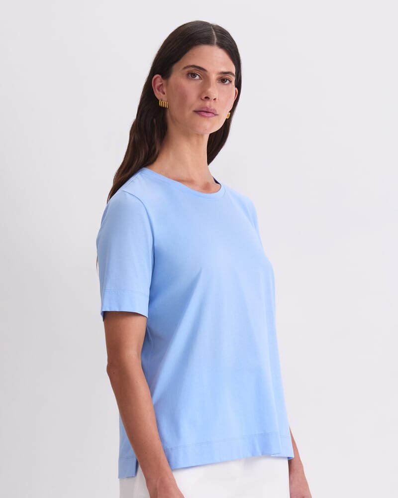 Heidi Half Sleeve Tee in BLUE