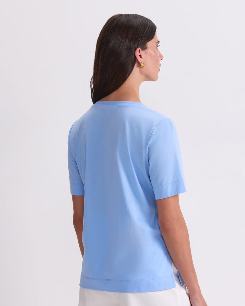 Heidi Half Sleeve Tee in BLUE
