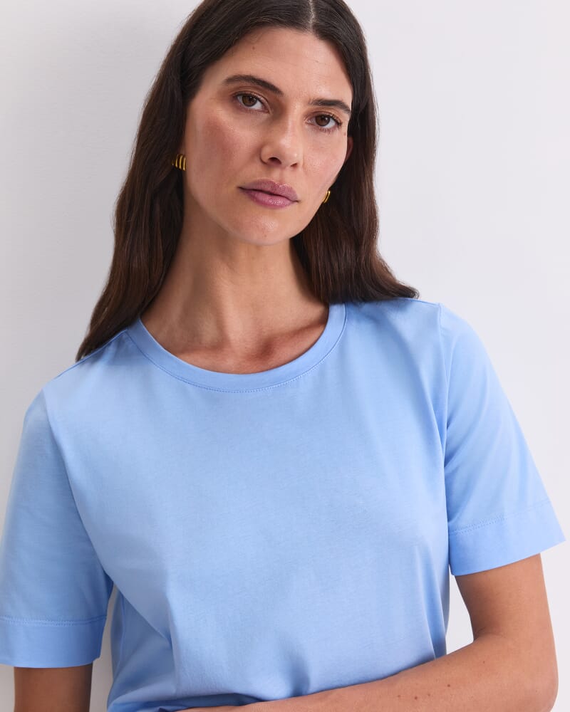 Heidi Half Sleeve Tee in BLUE