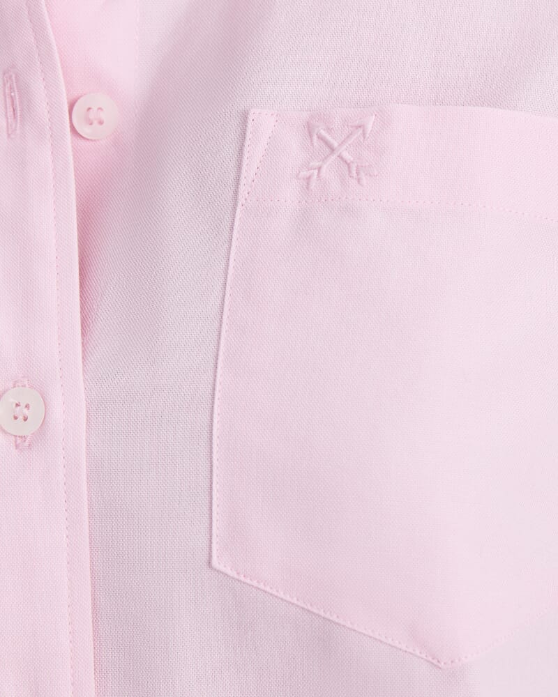 Long Sleeve Oxford Shirt in LIGHT PINK