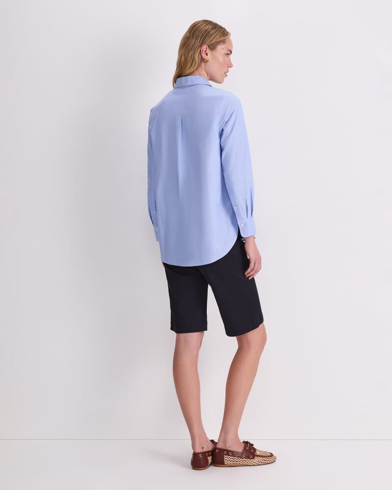Long Sleeve Oxford Shirt in SKY