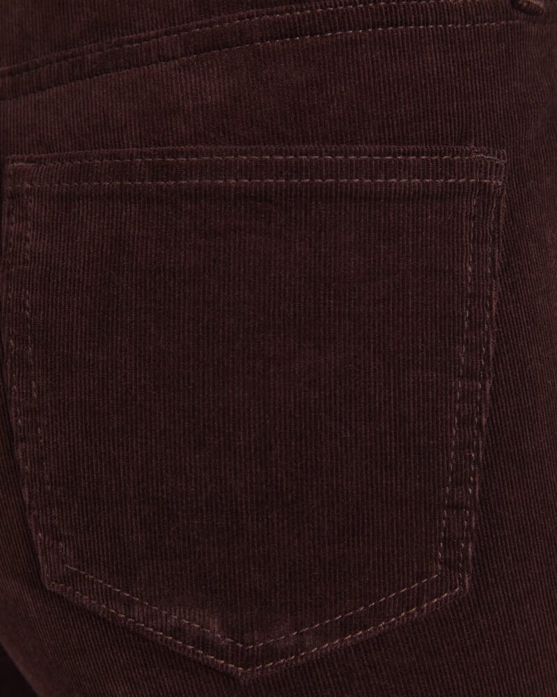 Cleo Straight Cord Jean in CHOCOLATE