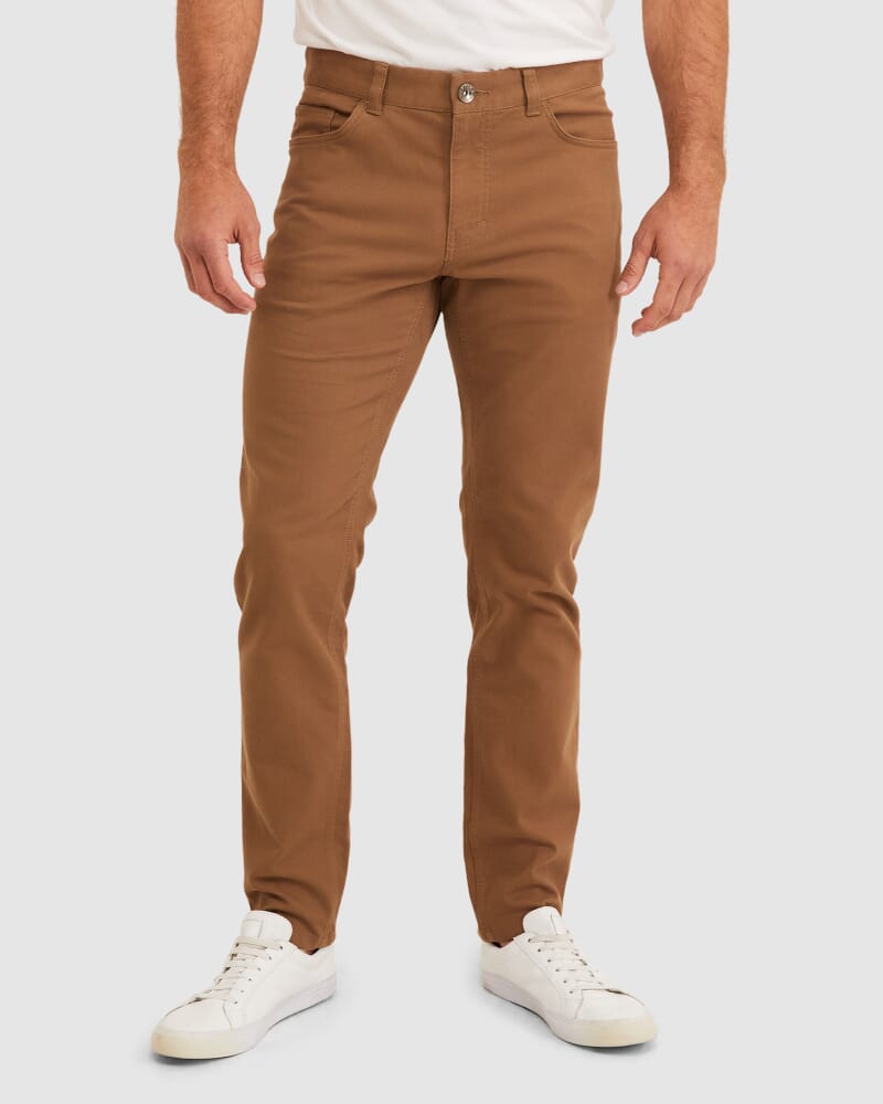 Tapered Bedford Jean in CHESTNUT