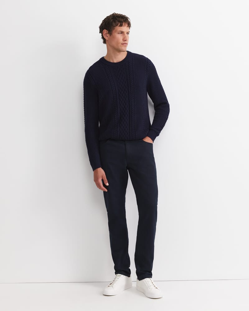 Tapered Bedford Jean in FRENCH NAVY