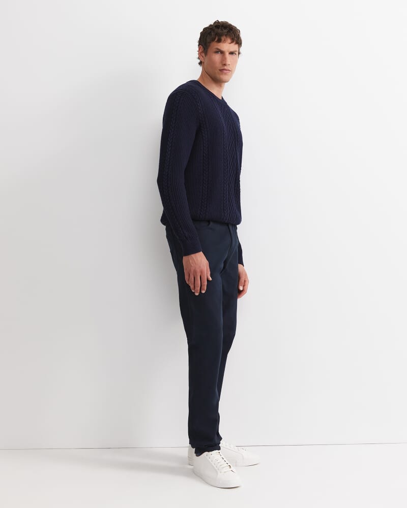 Tapered Bedford Jean in FRENCH NAVY
