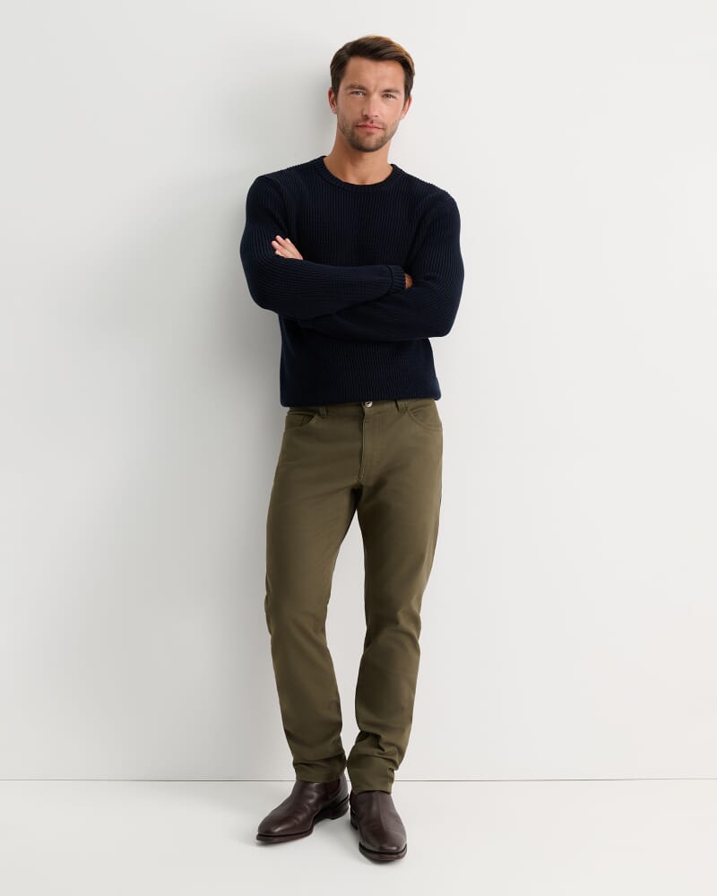 Tapered Bedford Jean in KHAKI