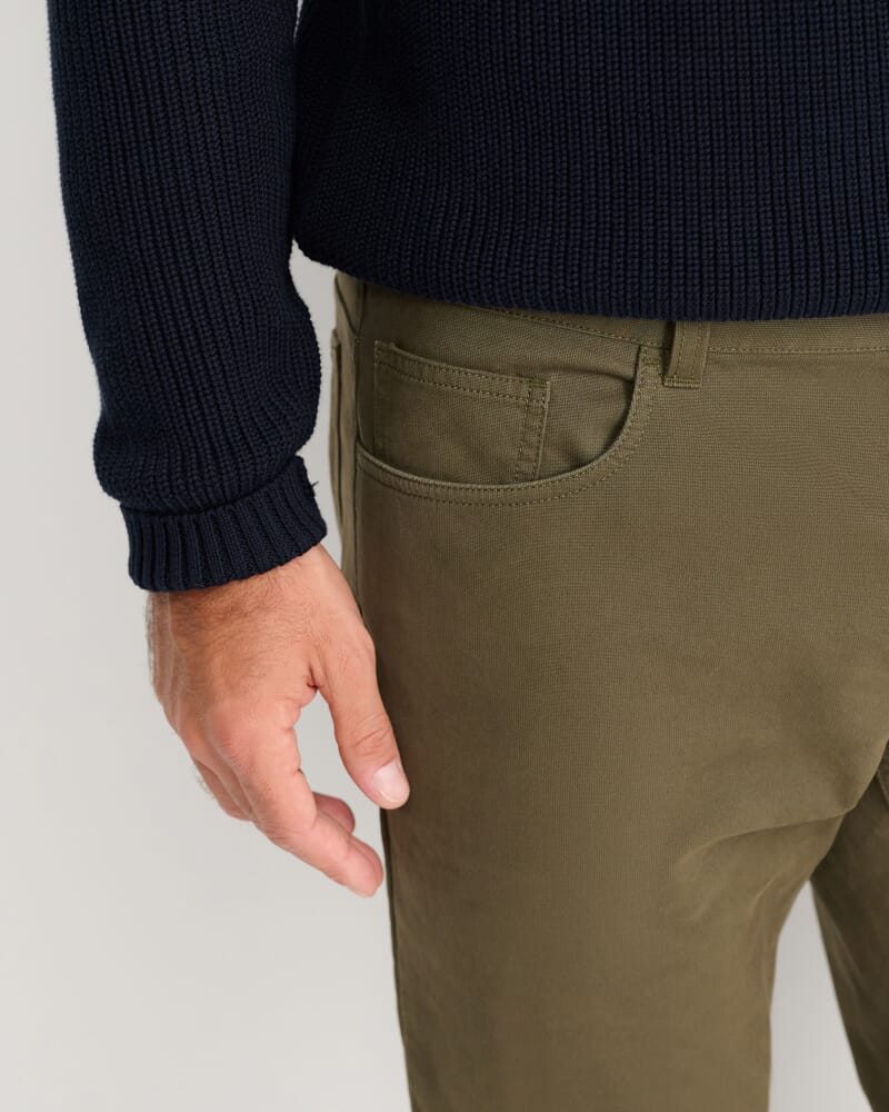 Tapered Bedford Jean in KHAKI