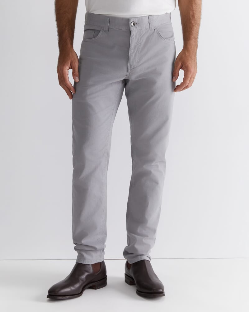 Tapered Bedford Jean in LIGHT GREY