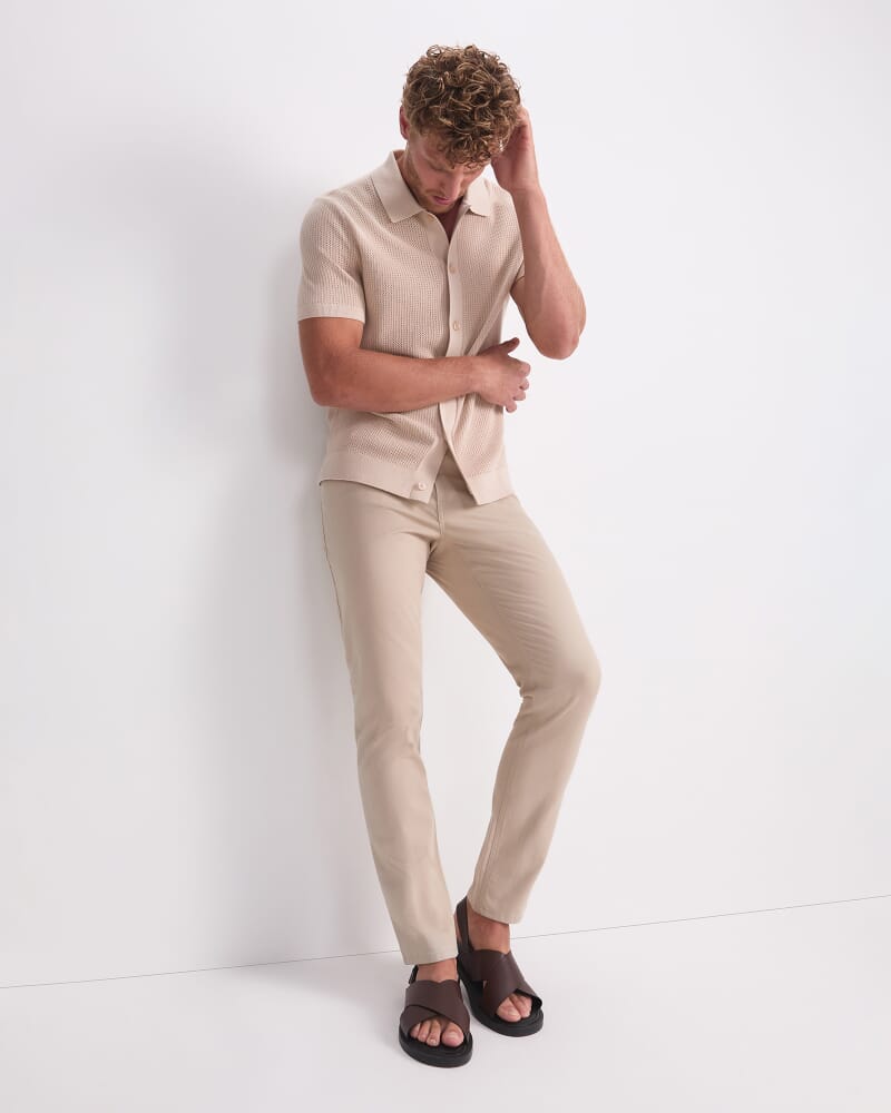 Tapered Bedford Jean in SAND