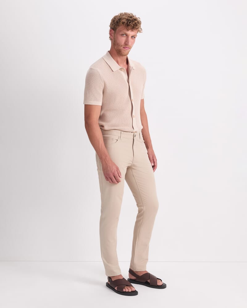 Tapered Bedford Jean in SAND