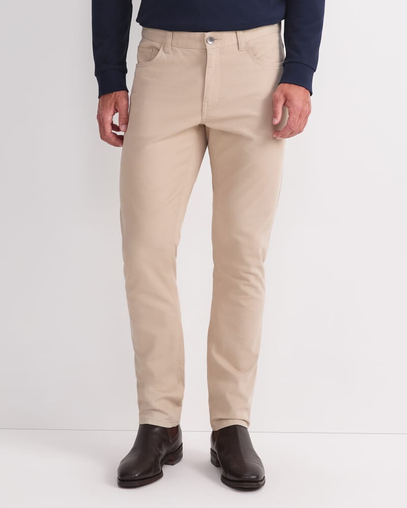 Tapered Bedford Jean in SAND