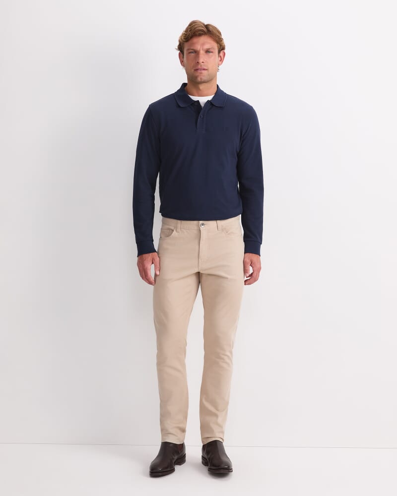 Tapered Bedford Jean in SAND