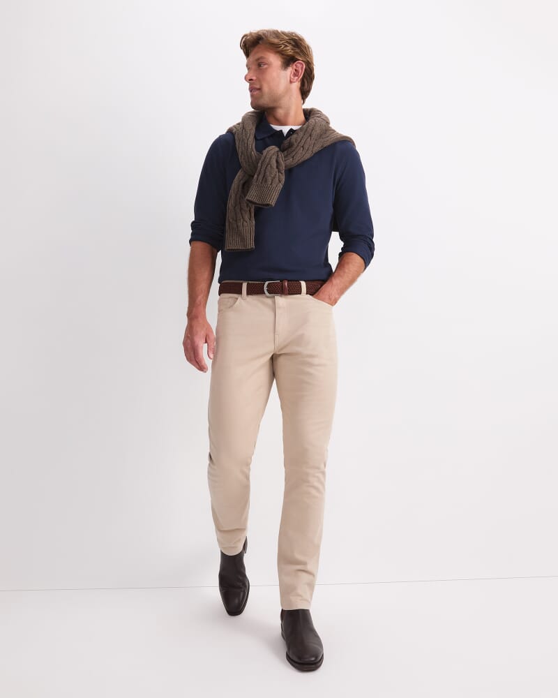 Tapered Bedford Jean in SAND