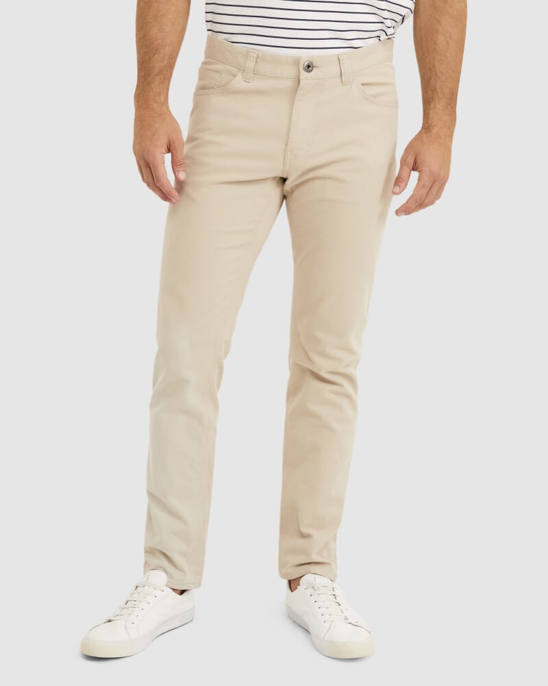 Tapered Bedford Jean in SAND