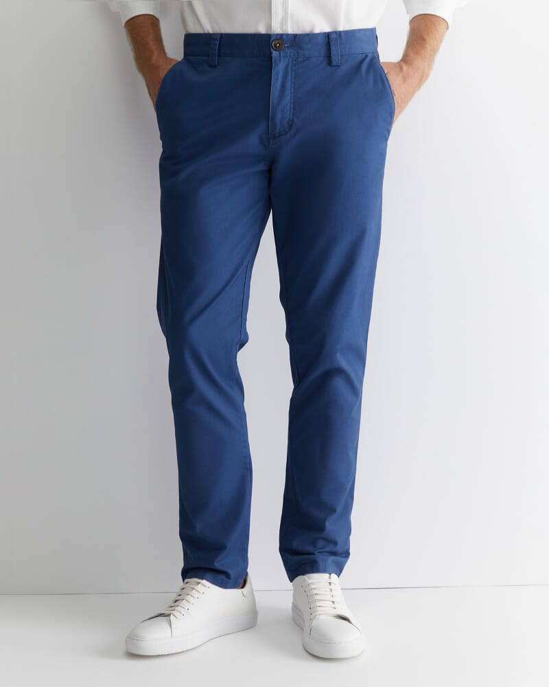 Smith Tapered Chinos in AZURE